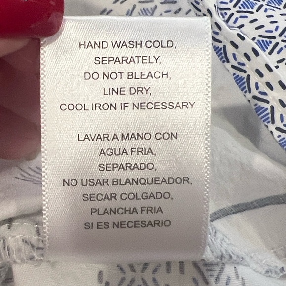 Calypso St.Barth blue & white cotton shell print 3/4 sleeve Zoe mini dress M - Picture 10 of 10